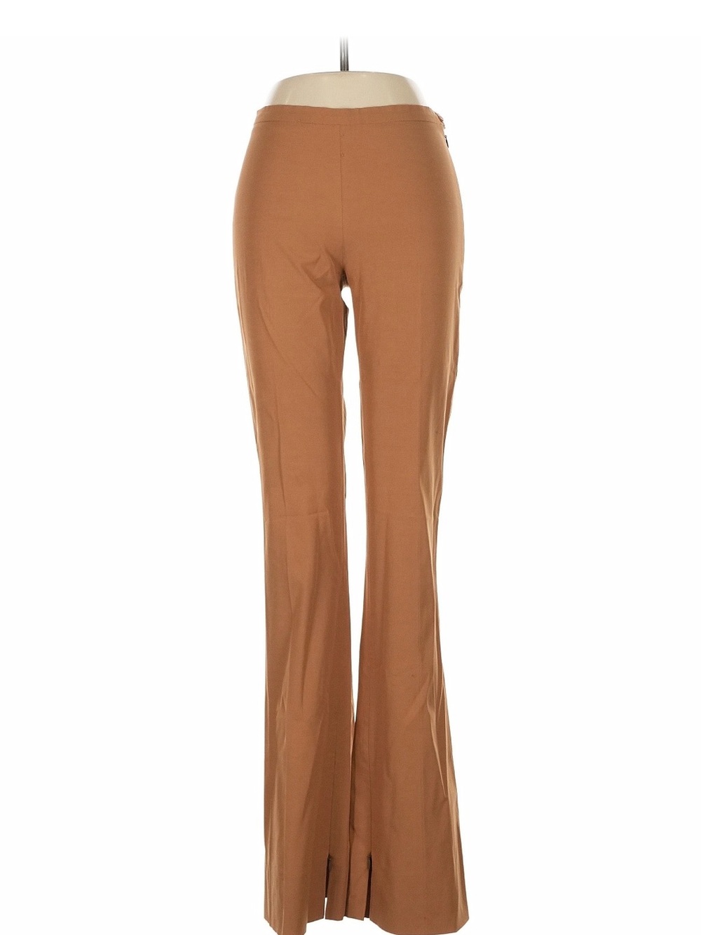 Patrizia Pepe Camel Flared High-Rise Trousers